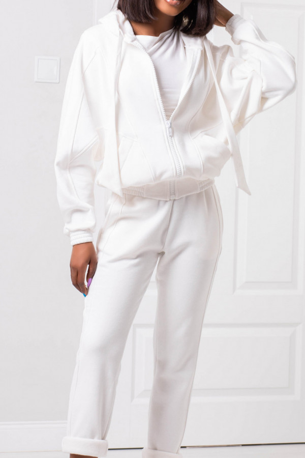 Spodnie dresowe Białe Dagna 104 A